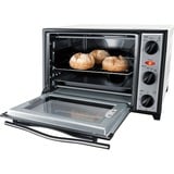 Steba Backofen mit Drehspieß und Umluft KB 27 U.2, Mini-Backofen weiß/schwarz
