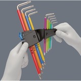 Wera Winkelschlüsselsatz 3967/9 TX SXL Multicolour HF Stainless 1, Schraubendreher Edelstahl, mit Halteclip