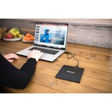 Verbatim Externer Slimline CD-DVD-Brenner, externer DVD-Brenner USB-C 3.2 Gen 1 (5 Gbit/s)