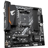 GIGABYTE B550M AORUS ELITE, Mainboard schwarz/grau