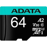 ADATA Premier Pro 64 GB microSDXC, Speicherkarte UHS-I U3, Class 10, V30, A2