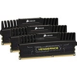 Corsair DIMM 12 GB DDR3-1600 (3x 4 GB) Triple-Kit, Arbeitsspeicher CMZ12GX3M3A1600C9, Vengeance Black, INTEL XMP, Lite Retail