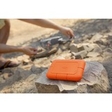 LaCie RUGGED SSD 500 GB, Externe SSD orange, USB-C 3.2 Gen 1 (5 Gbit/s)