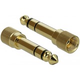 DeLOCK Klinkenverlängerungskabel 3,5mm 3Pin Stecker > Buchse schwarz, 3 Meter, mit 6,35mm Schraubadapter