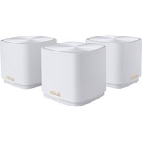 ASUS ZenWiFi AX Mini (XD4) AX1800 3er Pack, Mesh Router weiß, 1x Router + 2x Satellit