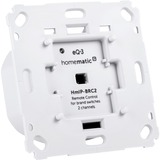 Homematic IP Smart Home Wandtaster für Markenschalter 2fach (HmIP-BRC2) weiß, 2-Kanal, Homematic IP