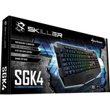 Sharkoon SKILLER SGK4, Gaming-Tastatur schwarz, DE-Layout, Rubberdome