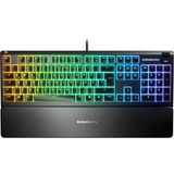 SteelSeries APEX 3, Gaming-Tastatur schwarz, DE-Layout, Rubberdome