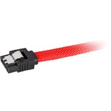 Sharkoon Sata III Kabel 90° sleeve rot, 45 cm