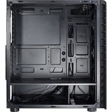 Inter-Tech CXC2, Tower-Gehäuse schwarz, Front aus Tempered Glass, Seitenteil aus Acryl