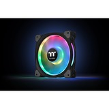 Thermaltake Riing Duo 12 RGB Radiator Fan 3 Pack, Gehäuselüfter schwarz, 3er Set, 1x Controller, 120 mm