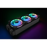 Thermaltake Riing Duo 12 RGB Radiator Fan 3 Pack, Gehäuselüfter schwarz, 3er Set, 1x Controller, 120 mm