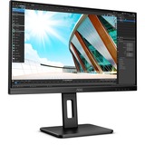 AOC Q24P2Q, LED-Monitor 60 cm (24 Zoll), schwarz, FullHD, IPS, 75 Hz