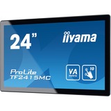 iiyama TF2415MC-B2, LED-Monitor 60.5 cm (23.8 Zoll), schwarz, FullHD, VA, Touch, HDMI, DisplayPort