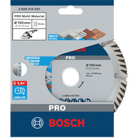 Bosch PRO Multi Material Diamant-Trennscheibe, Ø 150mm Bohrung 22,23mm