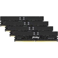 Kingston FURY DIMM 64 GB DDR5-6400 (4x 16 GB) Quad-Kit ECC, Arbeitsspeicher schwarz, KF564R32RBEK4-64, Renegade Pro, Registered, INTEL XMP, AMD EXPO