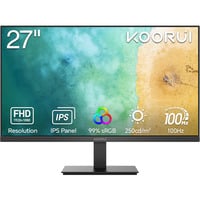 Koorui E2711F, LED-Monitor 68.6 cm (27 Zoll), schwarz, FullHD, IPS, HDMI, VGA, 100Hz Panel