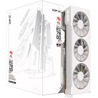 XFX Radeon RX 7800 XT Quicksilver Magnetic Air Gaming White, Grafikkarte RDNA 3, GDDR6, 3x DisplayPort, 1x HDMI 2.1