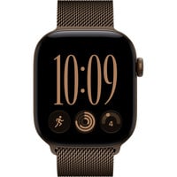 Apple Watch Series 12, Smartwatch bronze, Aluminium, 42 mm, Milanaise Armband Dunkelbronze, Cellular