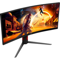 AOC CU34G4, Gaming-Monitor 86.4 cm (34 Zoll), schwarz (matt), WQHD, Fast-VA, Curved, Adaptive-Sync, AMD FreeSync Premium, 180Hz Panel