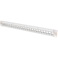 Digitus Modulares Patchpanel, 24-Port, unbestückt grau, 1 HE, für Keystone-Module