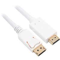 Sharkoon Adapterkabel Displayport 1.2 > HDMI 4K weiß, 3 Meter