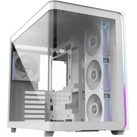 FSP M580-WP, Tower-Gehäuse weiß, Tempered Glass