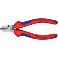 KNIPEX Seitenschneider 70 02 140, Schneid-Zange rot/blau, Länge 140mm