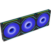 Lian Li UNI FAN SL-INF FLEX 120 Wireless, Gehäuselüfter schwarz, Reverse, 3er Pack mit L-Wireless Controller, 120 mm