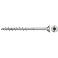 fischer Spanplattenschraube PowerFast II 6,0x50 Senkkopf TX 100 Stück, mit Teilgewinde, Edelstahl A2