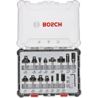 Bosch Professional Fräser-Set, 15-teilig 8mm-Schaft
