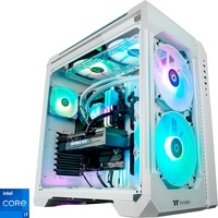 Thermaltake Ganymed V2 Snow, Gaming-PC weiß/transparent, Windows 11 Home 64-Bit