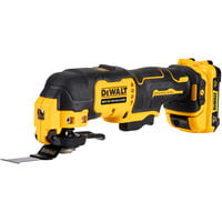 DEWALT Akku-Multifunktions-Werkzeug DCS353D2, 12 Volt gelb/schwarz, 2x Li-Ionen XR Akku 2,0Ah, in T STAK-Box II, 29-tlg. Zubehörset
