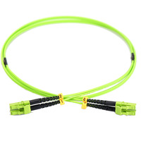 Digitus LWL Patchkabel, Duplex, LC > LC Stecker, Multimode OM5 limette, 5 Meter