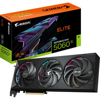 GIGABYTE GeForce RTX 5060 Ti AORUS ELITE 16G, Grafikkarte DLSS 4, 3x DisplayPort, 1x HDMI 2.1