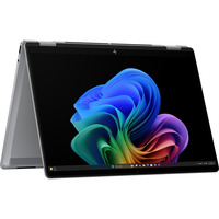 HP OmniBook X Flip 14-fk0078ng, Notebook silber, AMD Ryzen AI 7 350, AMD Radeon 860M, 32 GB LPDDR5X, 1 TB (1 TB SSD), Windows 11 Home