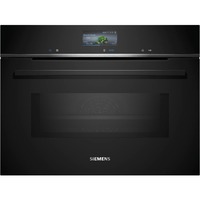 Siemens CM776GKB1 IQ700, Backofen schwarz/edelstahl, mit Mikrowellenfunktion, 60 cm, Home Connect