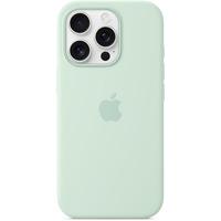 Apple Silikon Case mit MagSafe, Handyhülle hellgrün, iPhone 16 Pro