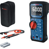 Bosch Professional Digitales Multimeter GDM 600-15 Professional, Messgerät blau/schwarz, 2x Batterien, Tasche