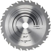 Bosch PRO Wood Kreissägeblatt, Ø 165mm, 24Z Bohrung 20mm, für Handkreissägen