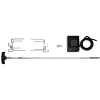 Napoleon Rotisserie Heavy Duty, für Holzkohle Kugelgrill PRO-3, Grillspieß edelstahl/schwarz, für Kugelgrills Ø 47cm und 57cm