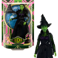 Mattel Wicked Elphaba-Modepuppe mit abnehmbarem Outfit und Accessoires