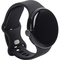 Google Pixel Watch 3, Smartwatch schwarz, 45mm, WiFi, Sportarmband in Obsidian