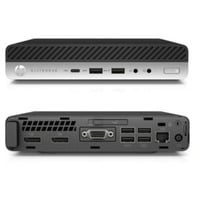 HP EliteDesk 800 G4 DM Generalüberholt, Mini-PC schwarz/silber, Windows 11 Pro