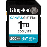 Kingston Canvas Go! Plus 1TB SDXC, Speicherkarte schwarz, UHS-I U3, Class 10, V30