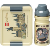 Room Copenhagen LEGO Lunch-Box Set Harry Potter Hogwarts beige/grau, 2-teilig, mit Trinkflasche