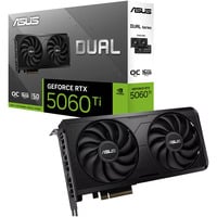 ASUS GeForce RTX 5060 Ti DUAL EVO 16GB, Grafikkarte schwarz, DLSS 4, 3x DisplayPort, 1x HDMI 2.1