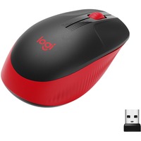 Logitech M190, Maus schwarz/rot