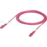 Ubiquiti OM4 Duplex LC-LC UPC Glasfaser-Patchkabel rosa, 5 Meter