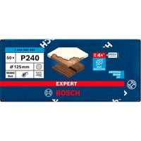 Bosch Professional Expert M480 Netzstruktur-Schleifblatt Ø 125mm, K240 50 Stück, für Exzenterschleifer